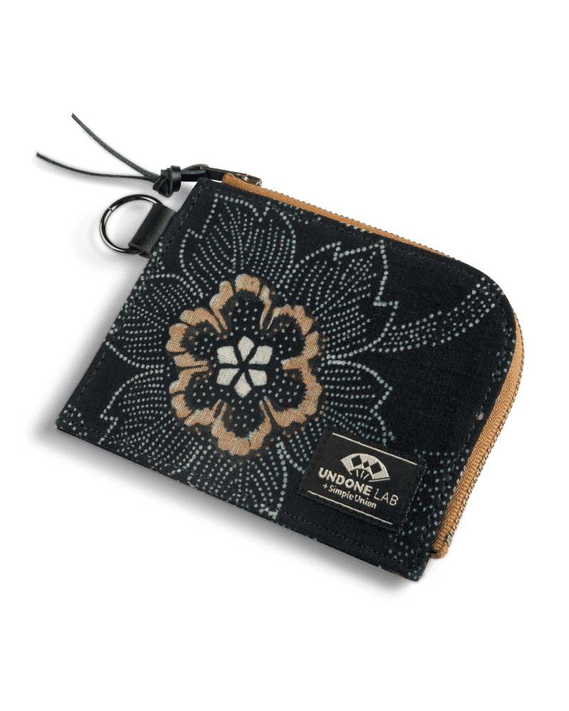 UNDONE LAB + Simple Union: L Zip Wallet (Kofu Pattern) - UNDONE Watches